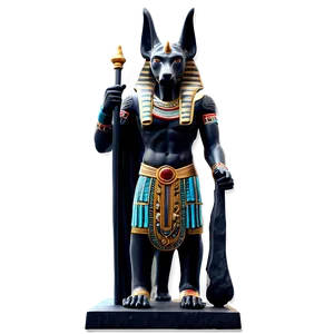 Anubis Deity Statue Png Vva PNG Image