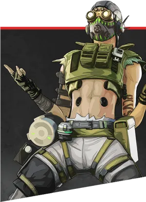 Apex Legends Octane Victory Pose PNG Image