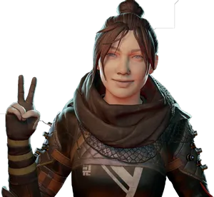 Apex Legends Wraith Victory Pose PNG Image