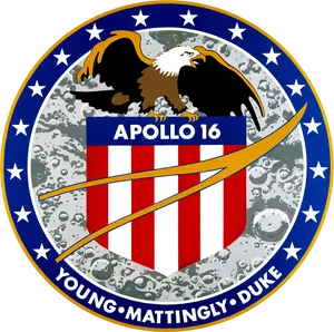 Apollo16 Mission Patch PNG Image