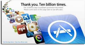 App Store10 Billion Thank You PNG Image