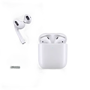 Apple Airpods With Led Charging Indicator Png 06292024 PNG Image