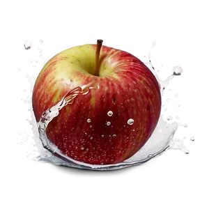 Apple Fruit Splash Png Fun PNG Image