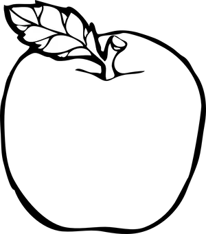 Apple Logo Silhouette PNG Image