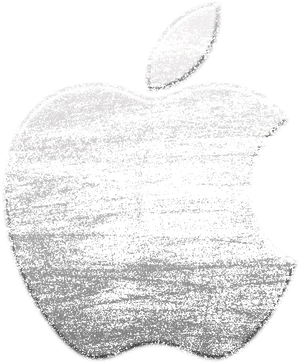 Apple Logo Textured Design PNG