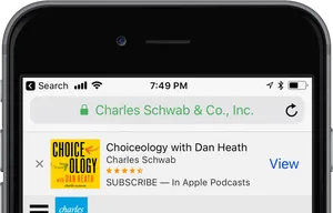 Apple Podcast App Charles Schwab PNG Image