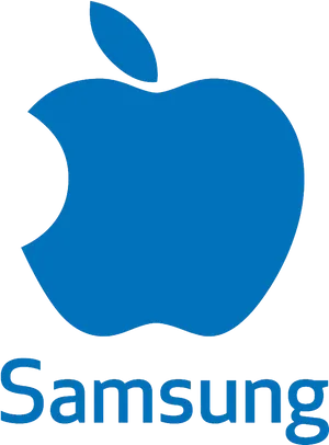 Apple Samsung Logo Mashup PNG Image