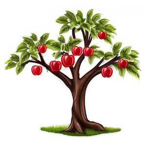 Apple Tree Illustration Png Xtl PNG Image