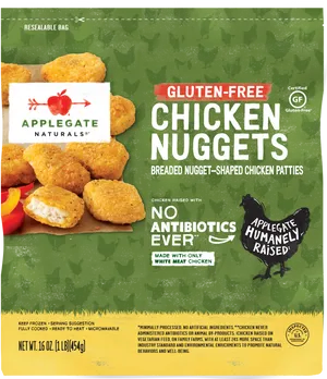 Applegate Gluten Free Chicken Nuggets Package PNG Image