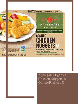 Applegate Organic Chicken Nuggets Pack PNG Image