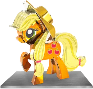 Applejack Papercraft Model PNG Image