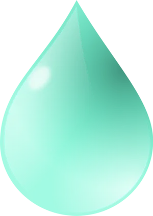 Aqua Water Drop Graphic PNG Image