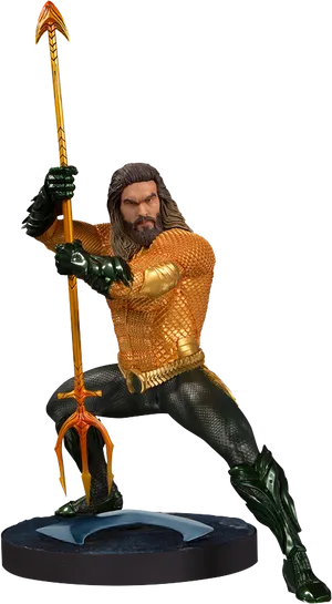 Aquaman Action Figure Pose PNG Image