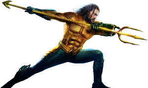 Aquaman Classic Pose PNG Image