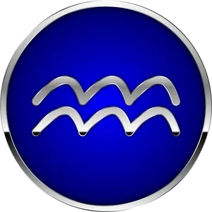 Aquarius Zodiac Symbol PNG Image