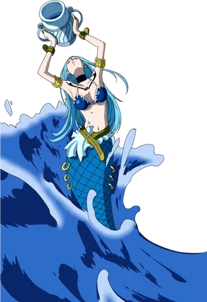 Aquarius Zodiac Water Bearer Anime PNG Image