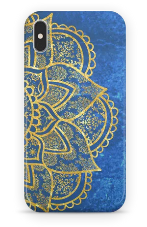 Arabesque Pattern Phone Case Design PNG Image