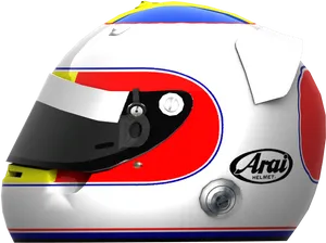 Arai Colorful Racing Motorcycle Helmet PNG Image