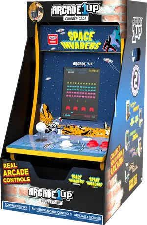 Arcade1 Up Space Invaders Machine PNG Image