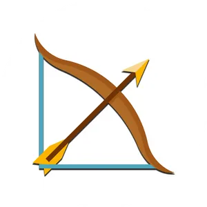 Archery Bowand Arrow Icon PNG Image