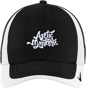 Arctic Monkeys Branded Black Cap PNG Image