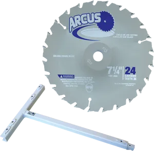 Arcus Circular Saw Bladeand Guide PNG Image