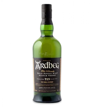 Ardbeg10 Year Old Islay Single Malt Scotch Whisky PNG