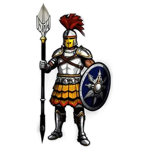 Ares In Battle Gear Png Bnw PNG Image