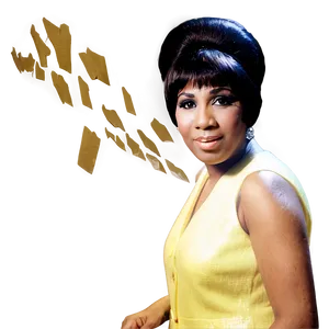 Aretha Franklin 60s Look Png Cix47 PNG Image