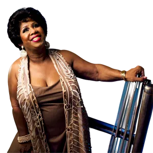 Aretha Franklin Legendary Pose Png Jhu63 PNG Image