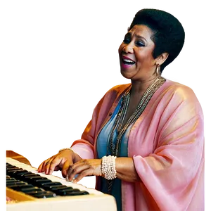 Aretha Franklin Piano Performance Png Xex PNG Image