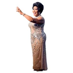 Aretha Franklin Sparkling Outfit Png Mvf59 PNG Image