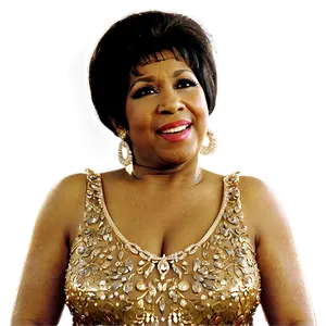 Aretha Franklin Sparkling Outfit Png Rnx PNG Image