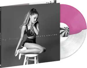 Ariana Grande My Everything Vinyl Album PNG Image