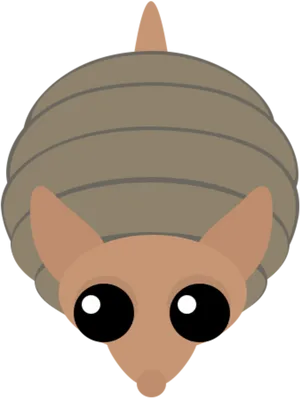 Armadillo Cartoon Graphic PNG Image