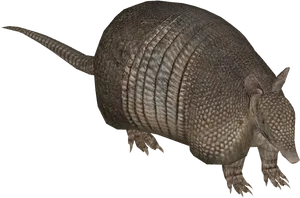 Armadillo Side View Graphic PNG Image