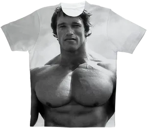 Arnold Schwarzenegger Classic Pose T Shirt PNG Image