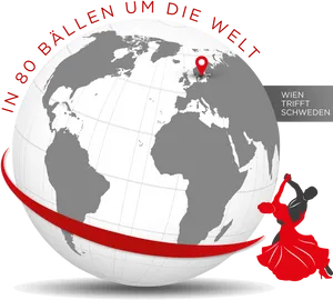 Aroundthe World Ball Event Graphic PNG Image