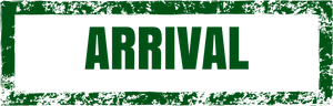 Arrival Sign Grunge Texture PNG Image