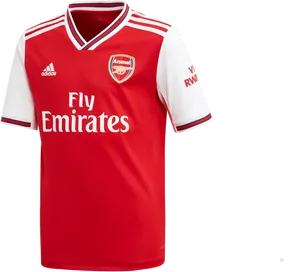 Arsenal Adidas Home Jersey Design PNG Image