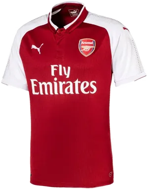 Arsenal Fly Emirates Jersey PNG Image