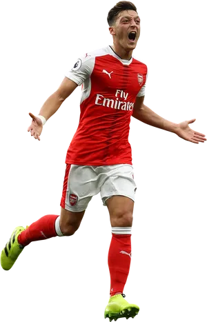 Arsenal Player Celebration PNG Image