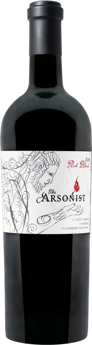 Arsonist Red Blend Wine Bottle2014 PNG Image