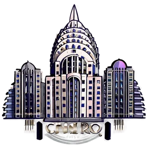 Art Deco Chrysler Building Design Png 06252024 PNG Image