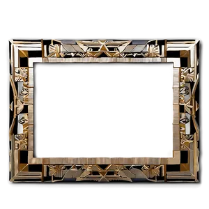 Art Deco Wedding Frame Png Uxx PNG Image