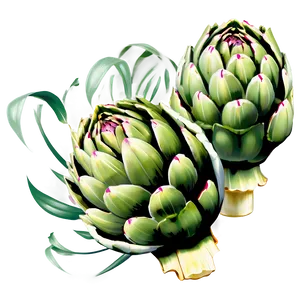 Artichoke Print Png Dne PNG Image