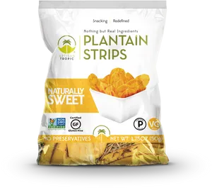 Artisan Tropic Plantain Strips Package PNG Image