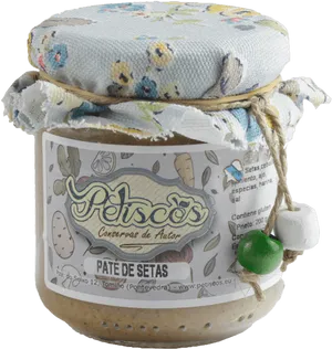 Artisanal Mushroom Pate Jar PNG Image