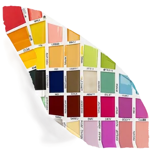 Artist Paint Swatch Guide Png Tpw PNG Image