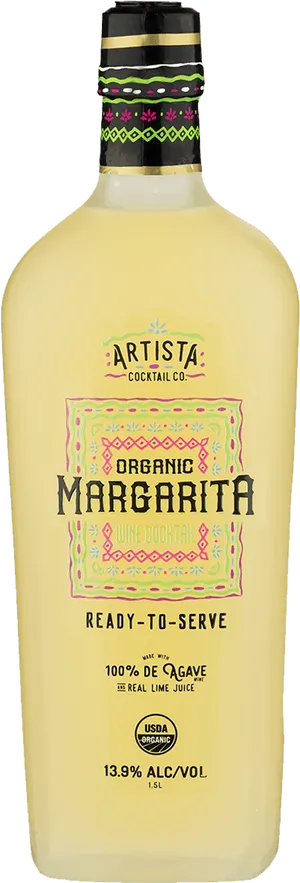 Artista Organic Margarita Bottle PNG Image